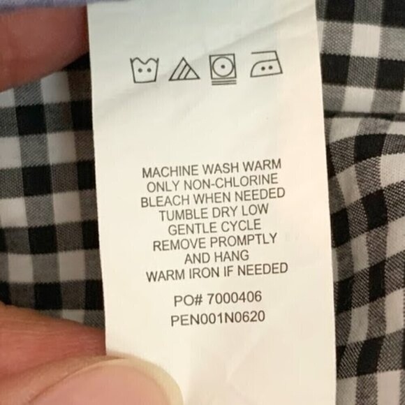 Penguin Heritage Slim Flit Checkered Button Down Lightweight Dress Shirt - Picture 9 of 9